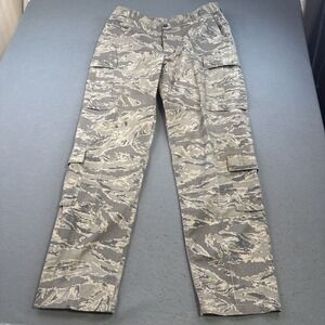US Air Force ABU Utility Cargo Pants Women's 38R Digital Tiger Stripe Streetwear